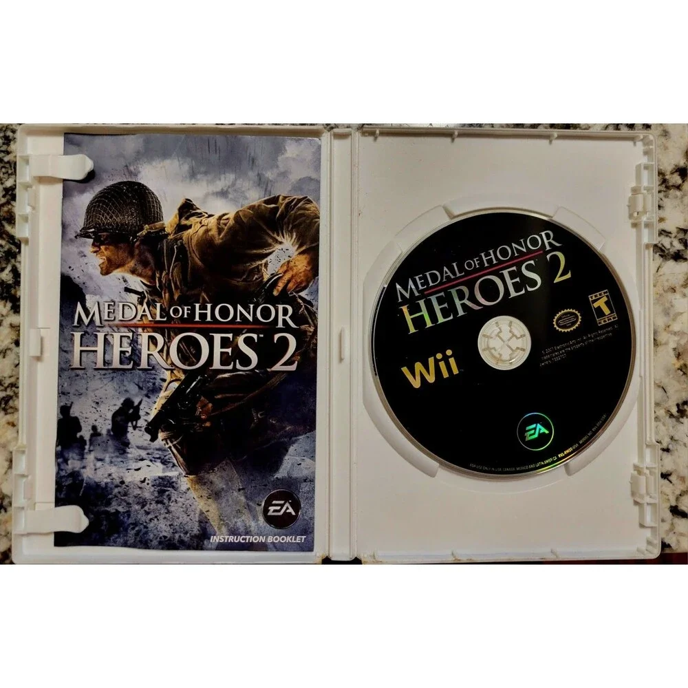NINTENDO Wii: Medal of Honor Heroes 2,CIB,TESTED &WORKING, CLN DISC, FAST SHIP
